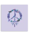 Canvas prints for teenager's room - Purple peace sign by Andrea Haase | FEEBY