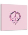 Canvas prints for a teenager's room - Small pink peace sign Andrea Haase | FEEBY