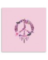 Canvas prints for a teenager's room - Small pink peace sign Andrea Haase | FEEBY