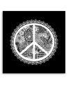 Canvas prints for teenager's room - Black and white peace sign Andrea Haase | FEEBY