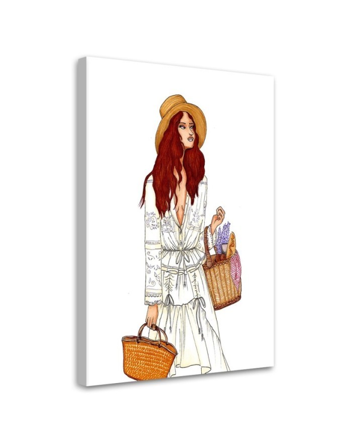 Wall art painting for teenage girl - Shopping day Gisifraga | FEEBY