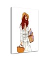 Wall art painting for teenage girl - Shopping day Gisifraga | FEEBY