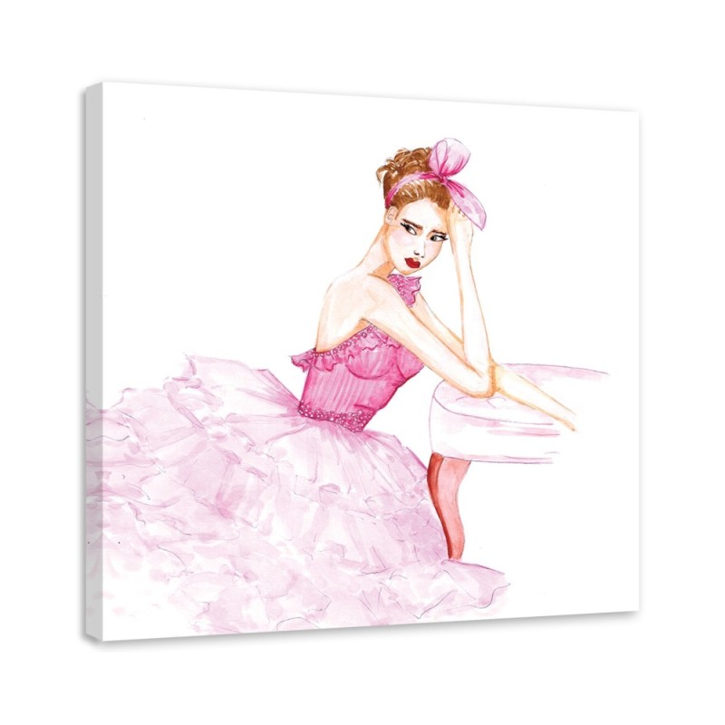 Canvas painting for a teenage girl - Ballerina Gisifraga | FEEBY