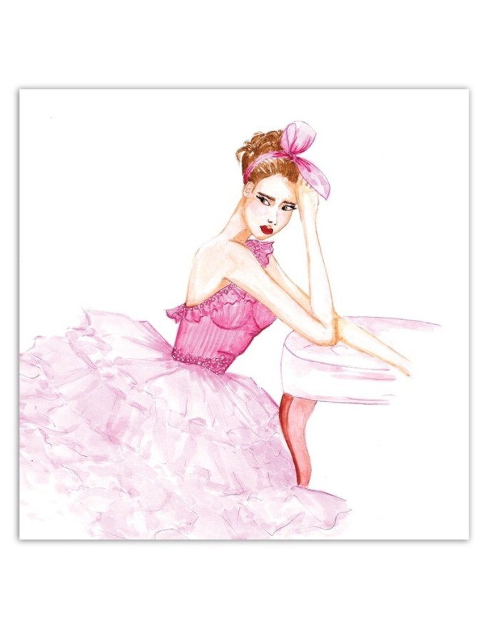 Canvas painting for a teenage girl - Ballerina Gisifraga | FEEBY