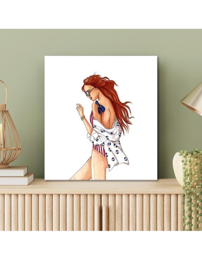 Canvas prints for a teenage girl - Girl on the beach Gisifraga | FEEBY