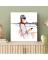 Canvas prints for teenage girls - Woman on a boat Gisifraga | FEEBY
