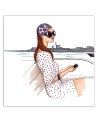 Canvas prints for teenage girls - Woman on a boat Gisifraga | FEEBY