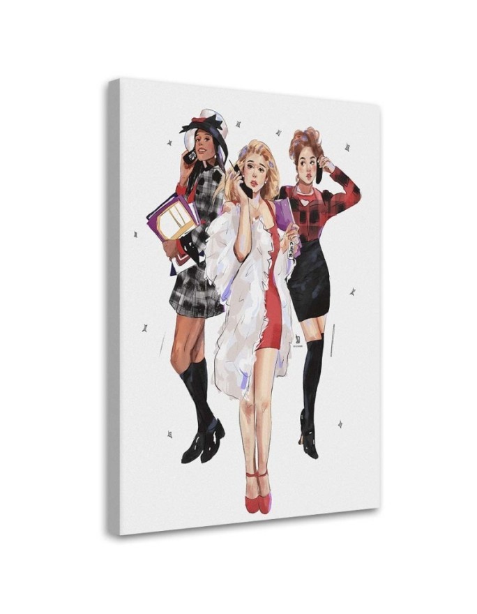 Canvas prints for teen room - Three girls Vivian Arty | FEEBY