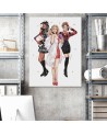 Canvas prints for teen room - Three girls Vivian Arty | FEEBY