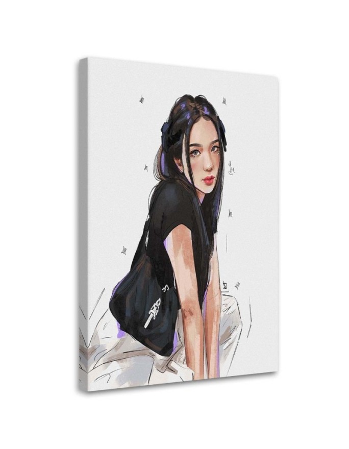 Canvas prints for teenage room - Charming teenage girl Vivian Arty | FEEBY