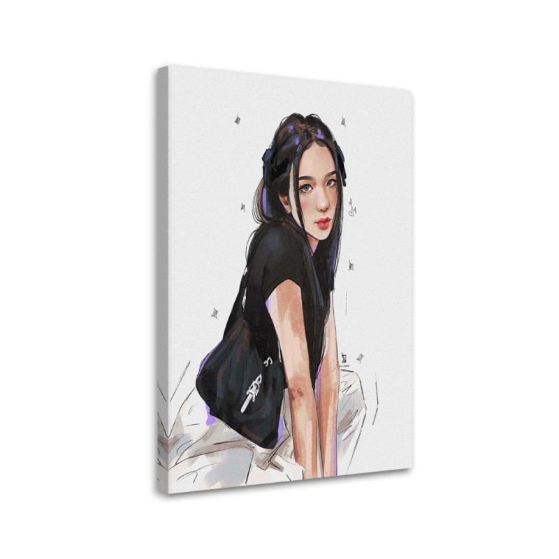 Canvas prints for teenage room - Charming teenage girl Vivian Arty | FEEBY