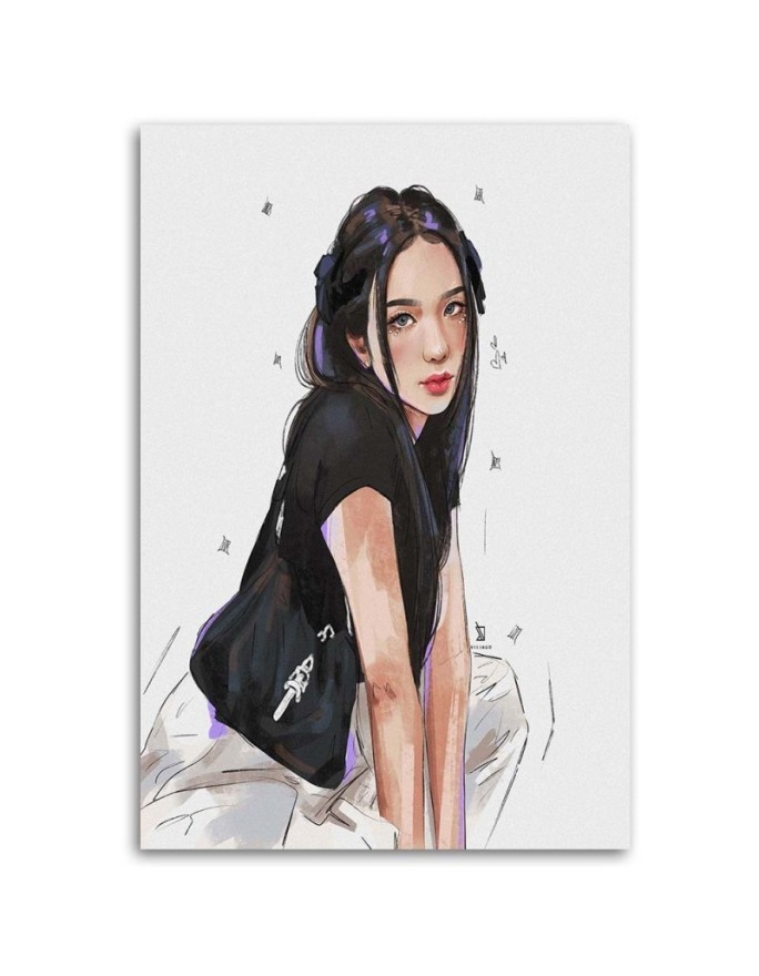 Canvas prints for teenage room - Charming teenage girl Vivian Arty | FEEBY