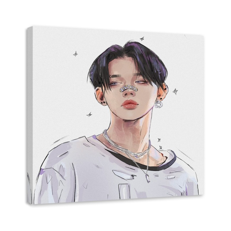 Decorative Canvas painting for teenage girls - Fashionable teenager Vivian Arty | FEEBY