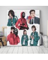 Teenage wall art painting - Squid Game Vivian Arty | FEEBY