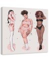 Canvas print for teenage girls - Girls Vivian Arty | FEEBY