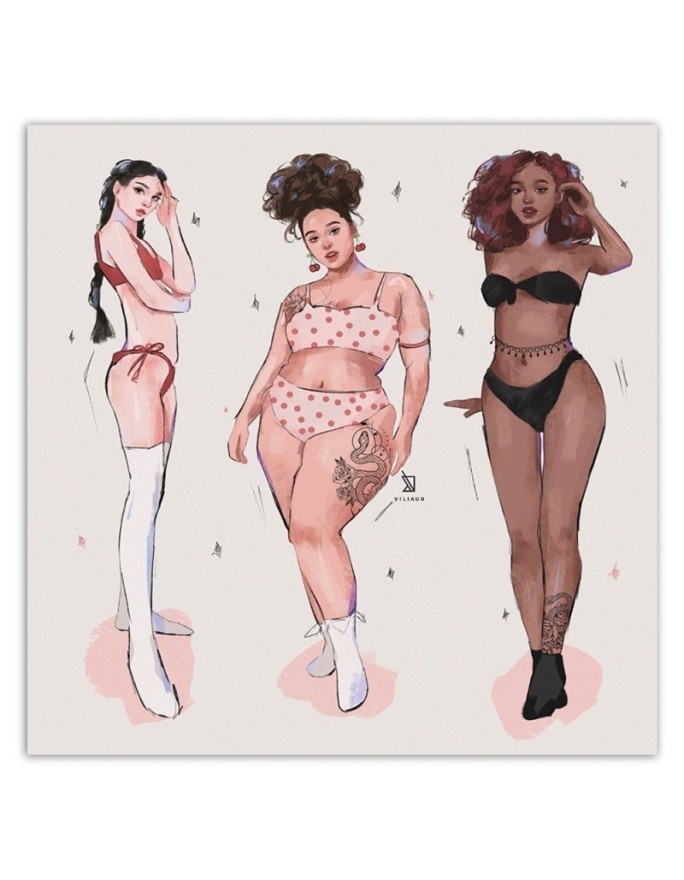Canvas print for teenage girls - Girls Vivian Arty | FEEBY