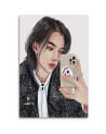Pictures on Canvas for the wall - Teenager with a phone Vivian Arty | FEEBY