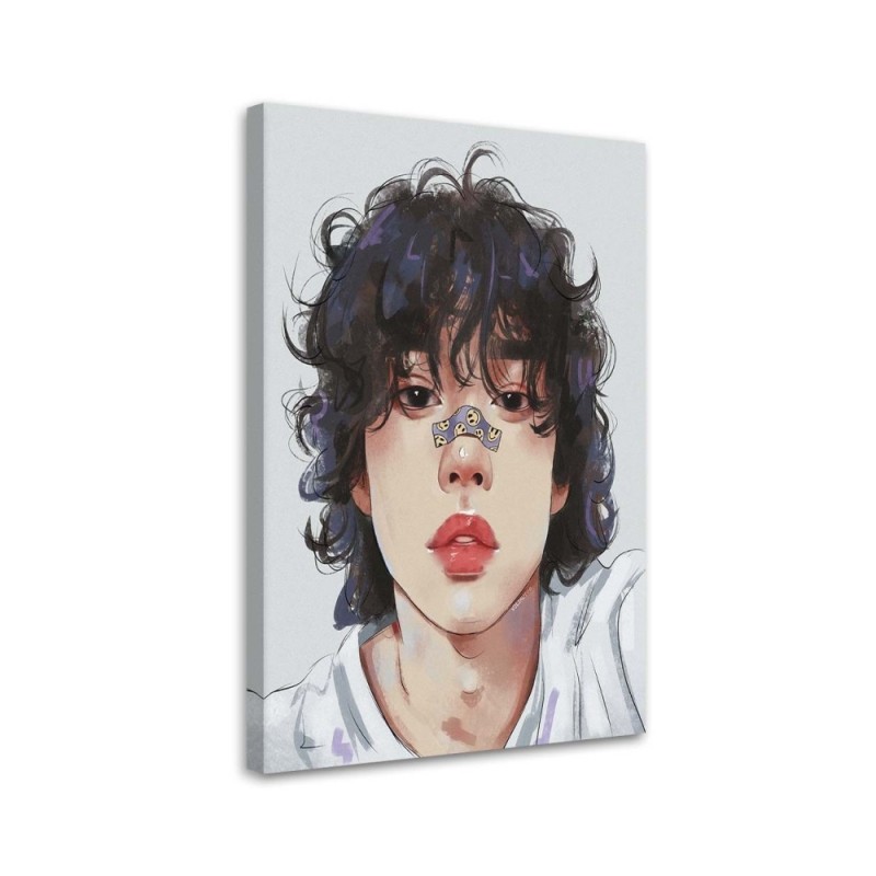 For teenage girls Canvas painting - Boy with a nose patch Vivian Arty | FEEBY