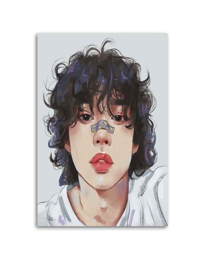 For teenage girls Canvas painting - Boy with a nose patch Vivian Arty | FEEBY