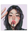 Printed canvas painting - Selfie of a teenage girl by Vivian Arty | FEEBY