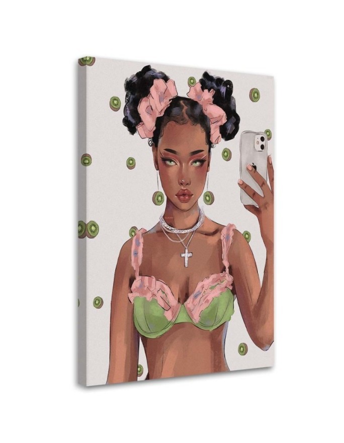 Fashionable Canvas paintings for teenagers - Girl Vivian Arty | FEEBY