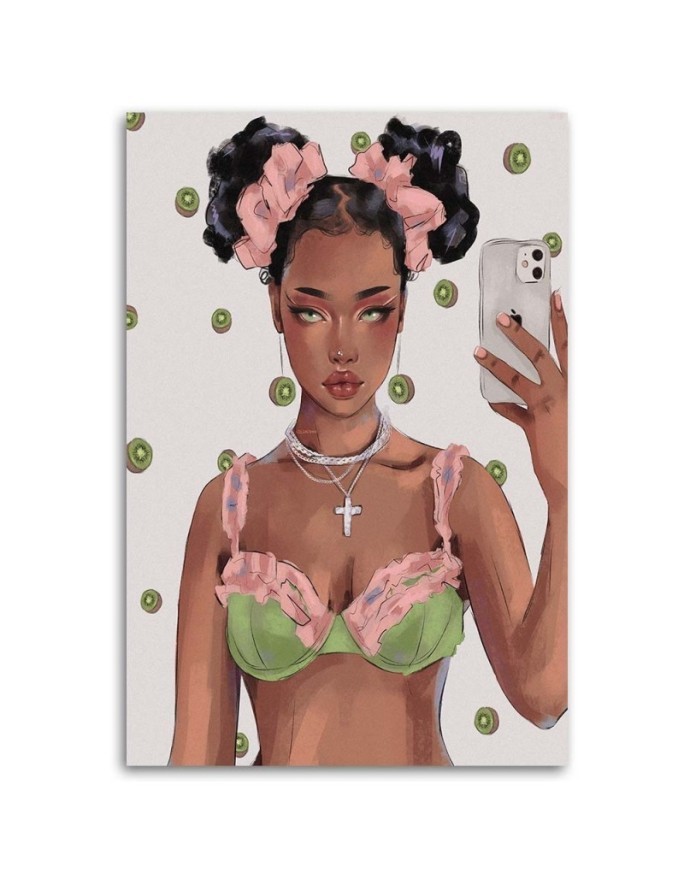 Fashionable Canvas paintings for teenagers - Girl Vivian Arty | FEEBY