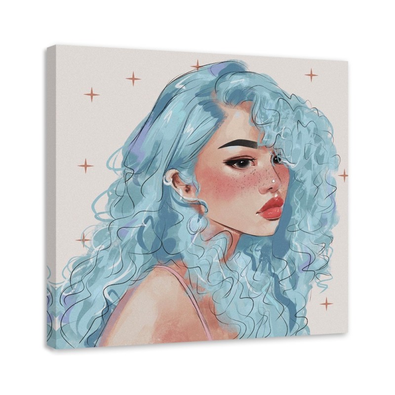 Canvas prints for teenage room - Teenage girl Vivian Arty | FEEBY