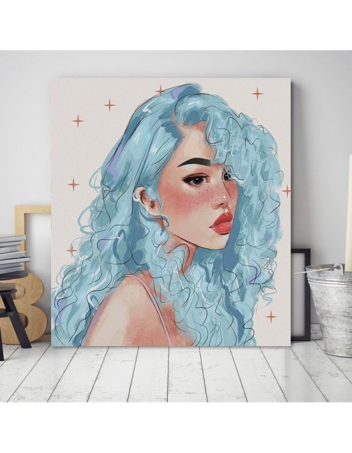Canvas prints for teenage room - Teenage girl Vivian Arty | FEEBY
