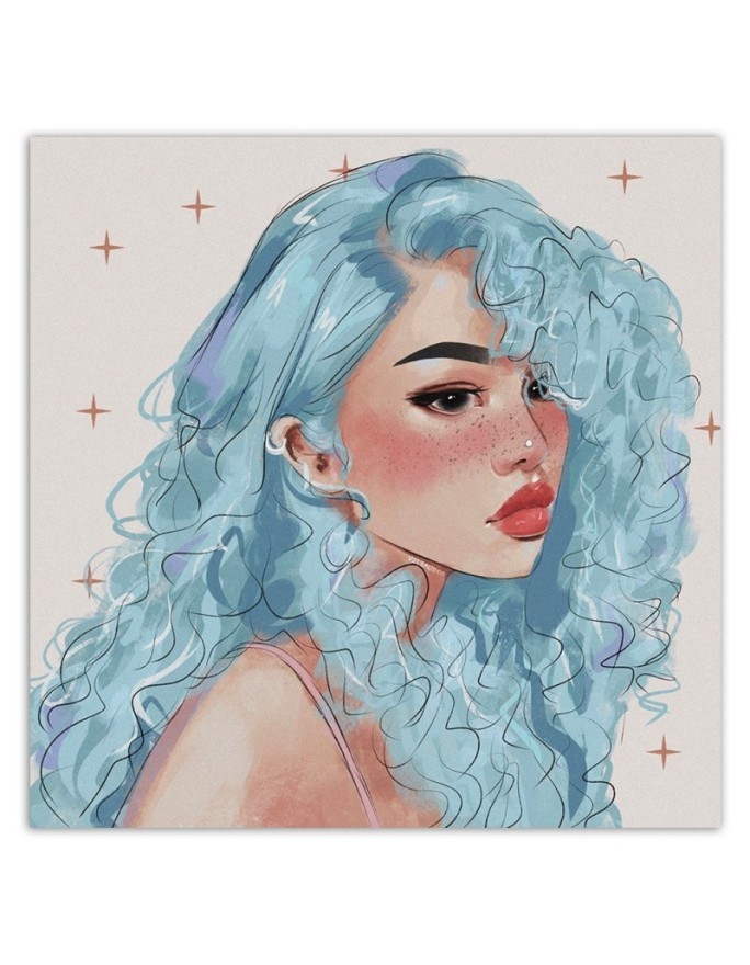 Canvas prints for teenage room - Teenage girl Vivian Arty | FEEBY