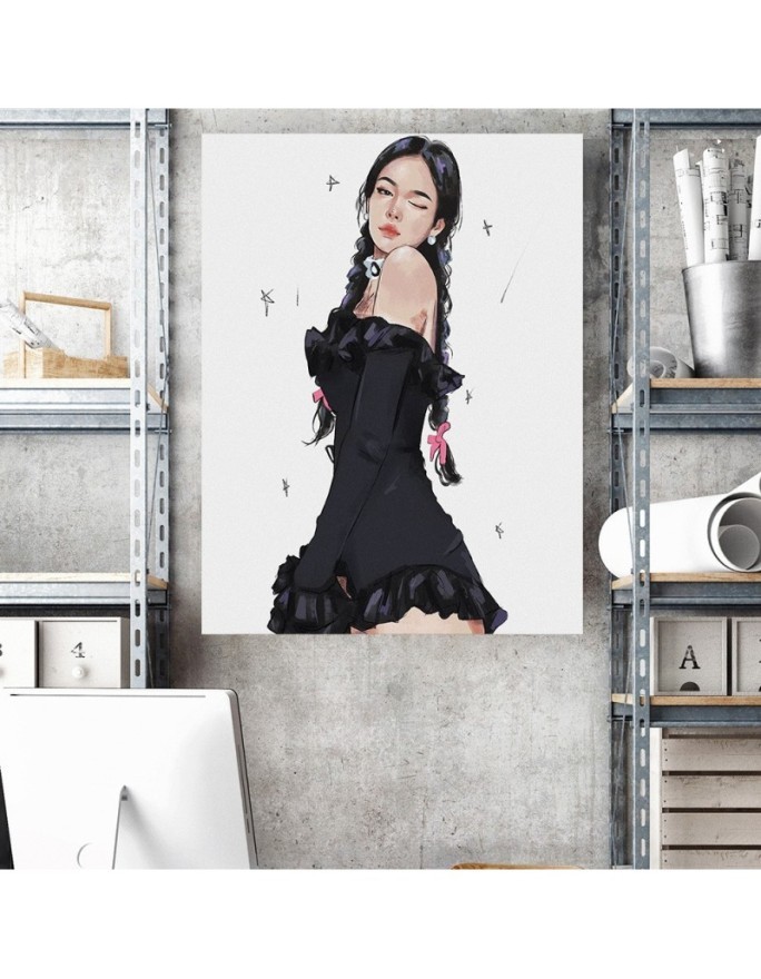 Canvas prints for teenager's room - Glamour teenager Vivian Arty | FEEBY