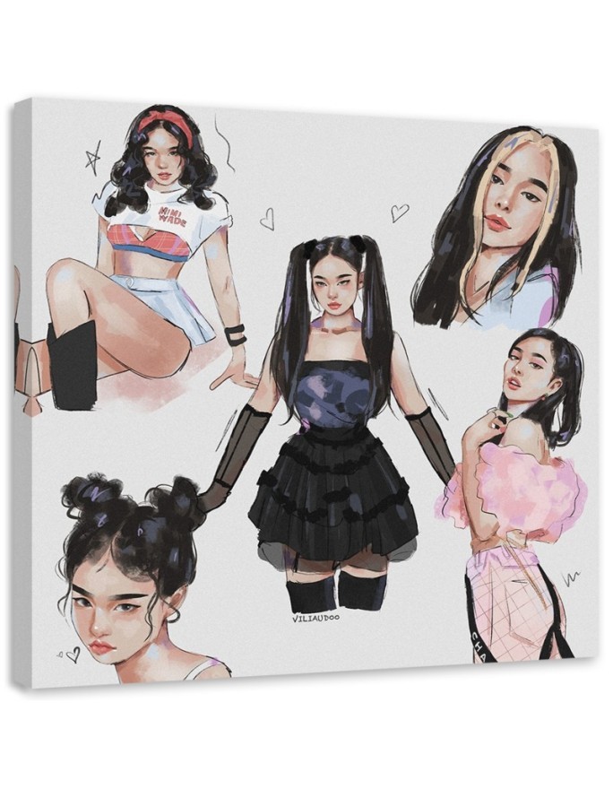 Canvas prints for teenage room - Teenage girls styling by Vivian Arty | FEEBY