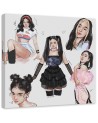 Canvas prints for teenage room - Teenage girls styling by Vivian Arty | FEEBY