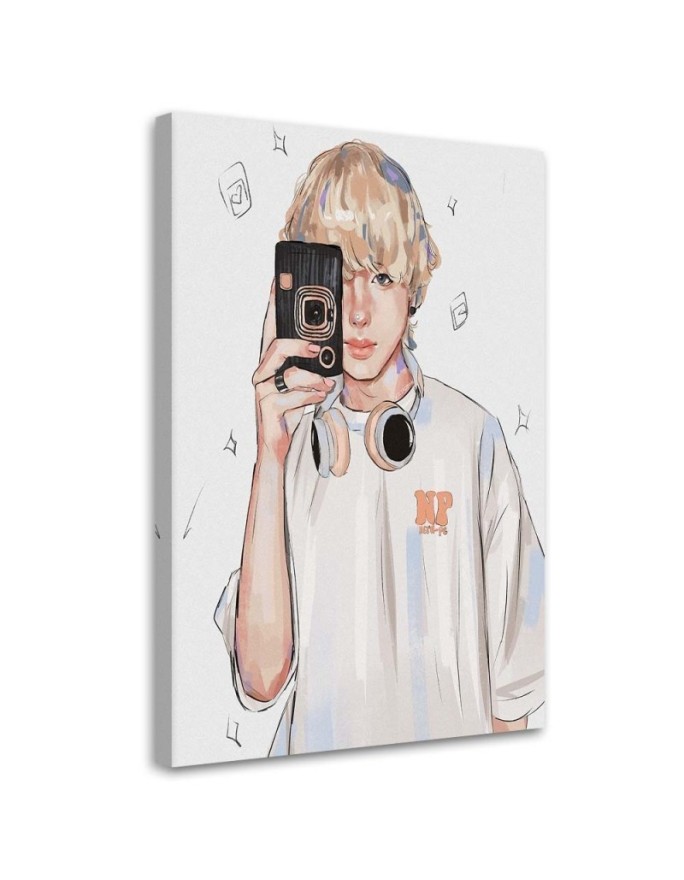 Canvas print Teenage blonde...