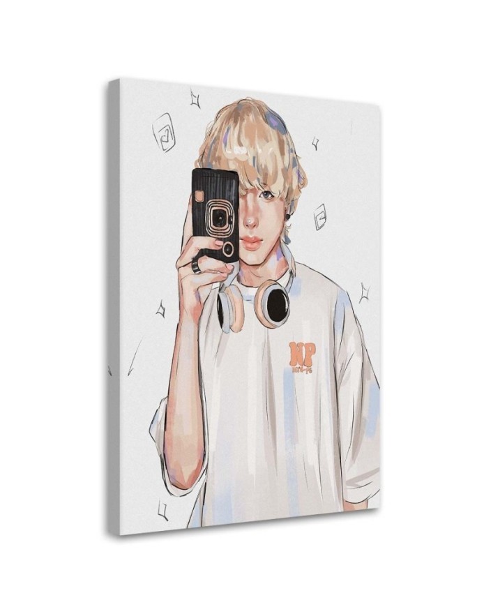 Canvas prints for a teenage girl's room - Teenage blonde Vivian Arty | FEEBY