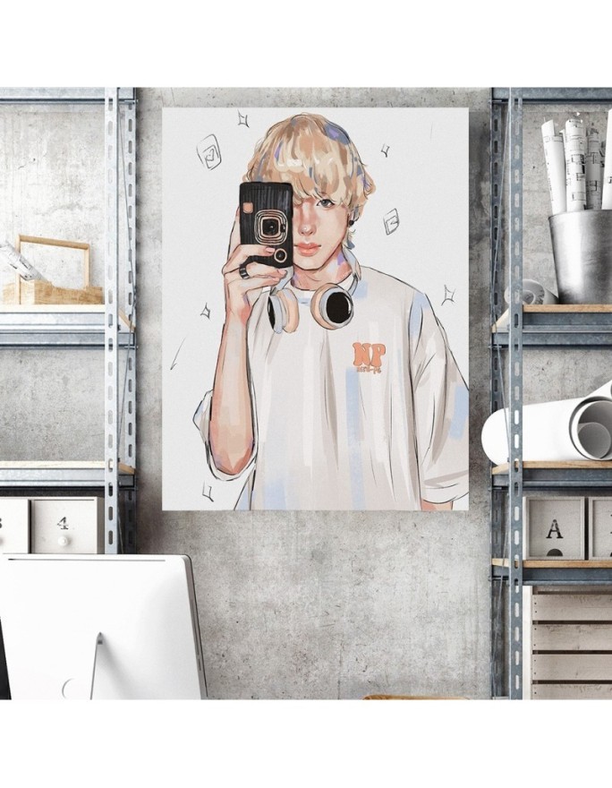 Canvas prints for a teenage girl's room - Teenage blonde Vivian Arty | FEEBY