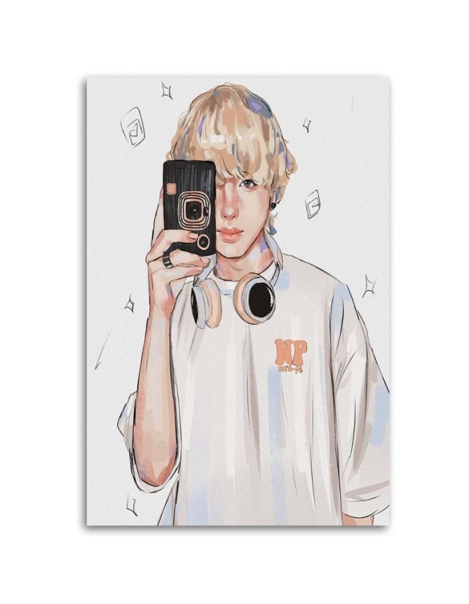Canvas prints for a teenage girl's room - Teenage blonde Vivian Arty | FEEBY