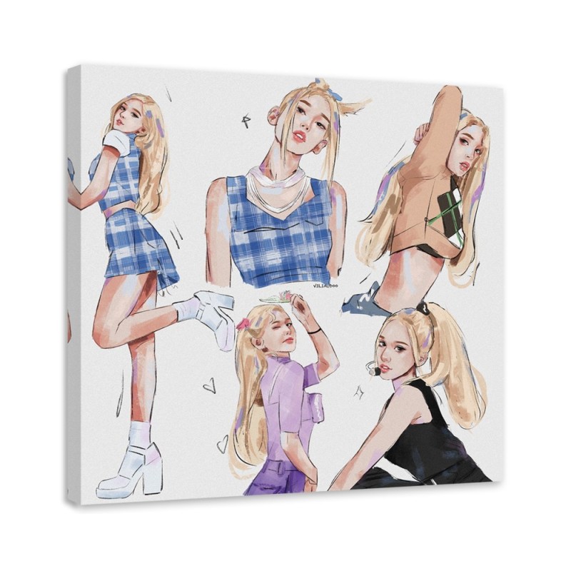 Decorative Canvas painting for teenagers - Blonde singer Vivian Arty | FEEBY
