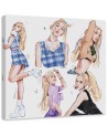 Decorative Canvas painting for teenagers - Blonde singer Vivian Arty | FEEBY