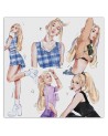 Decorative Canvas painting for teenagers - Blonde singer Vivian Arty | FEEBY