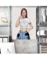Modern Canvas painting for teenagers - Girl in jeans Vivian Arty | FEEBY