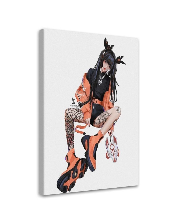 Canvas prints for teenagers - Japanese teenage girl Vivian Arty | FEEBY