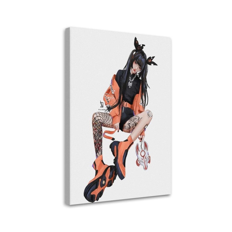 Canvas prints for teenagers - Japanese teenage girl Vivian Arty | FEEBY