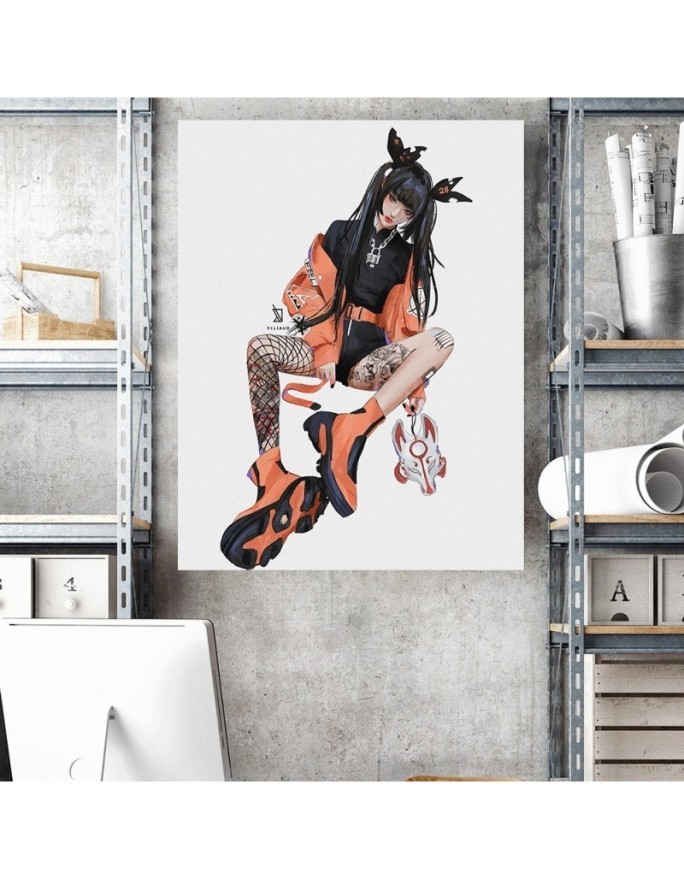 Canvas prints for teenagers - Japanese teenage girl Vivian Arty | FEEBY