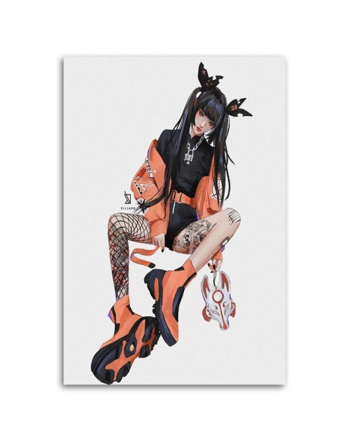 Canvas prints for teenagers - Japanese teenage girl Vivian Arty | FEEBY