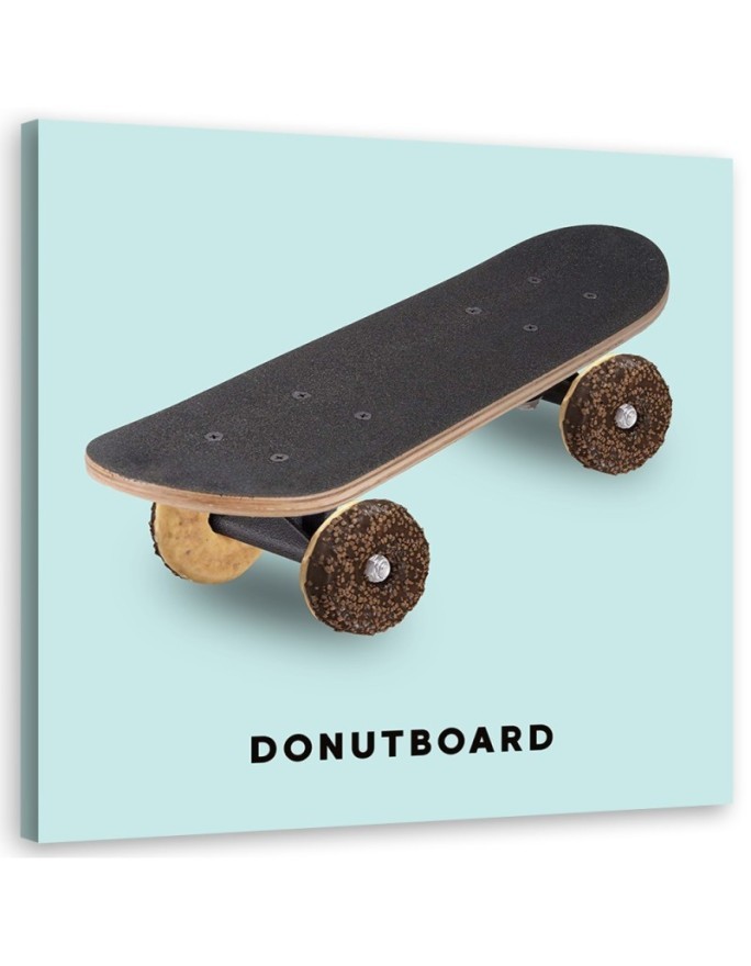 Teenage room Canvas painting skateboard donut Bekir Ceylan | FEEBY