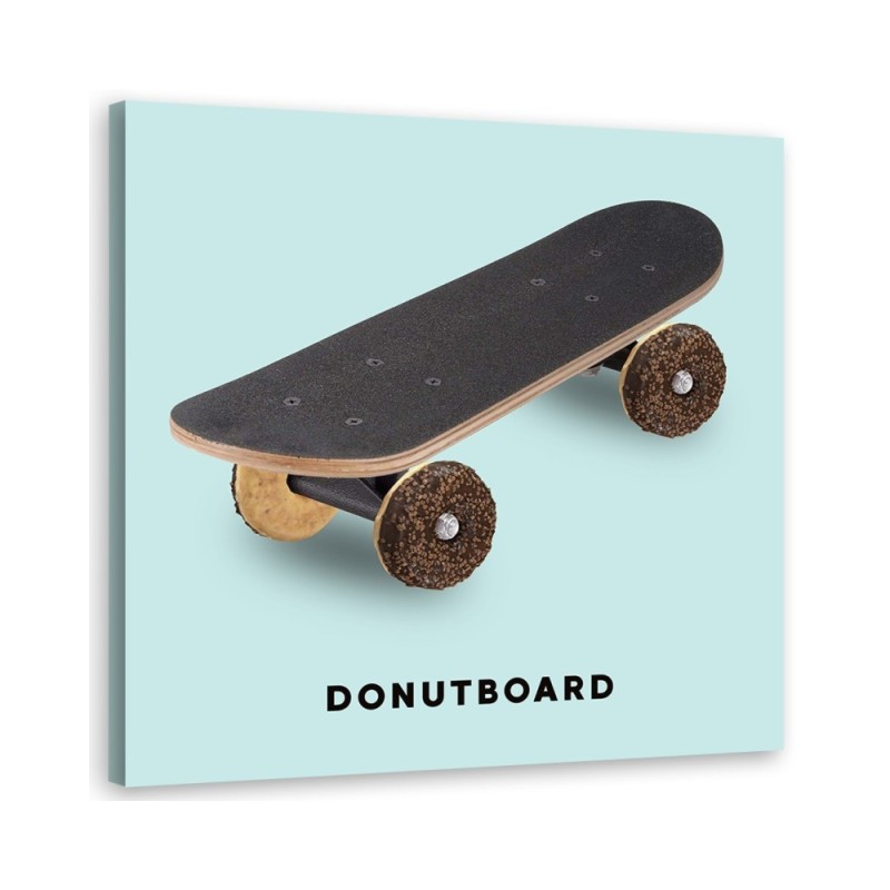 Teenage room Canvas painting skateboard donut Bekir Ceylan | FEEBY