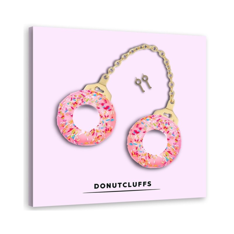 Modern Canvas painting for teenage room - Donuts handcuffs Bekir Ceylan | FEEBY