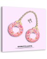 Modern Canvas painting for teenage room - Donuts handcuffs Bekir Ceylan | FEEBY