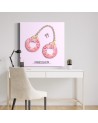 Modern Canvas painting for teenage room - Donuts handcuffs Bekir Ceylan | FEEBY
