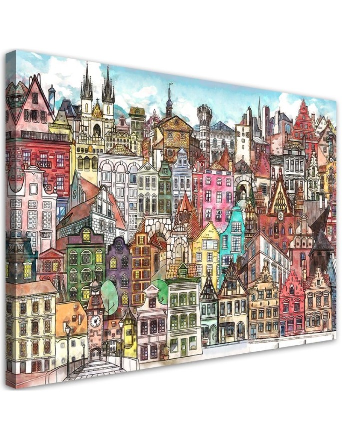 Canvas print Colourful city...